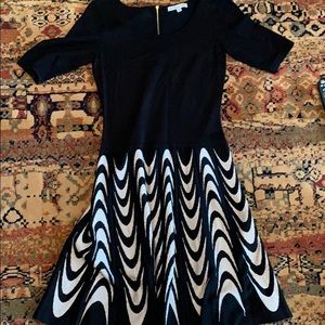 Black and white dress